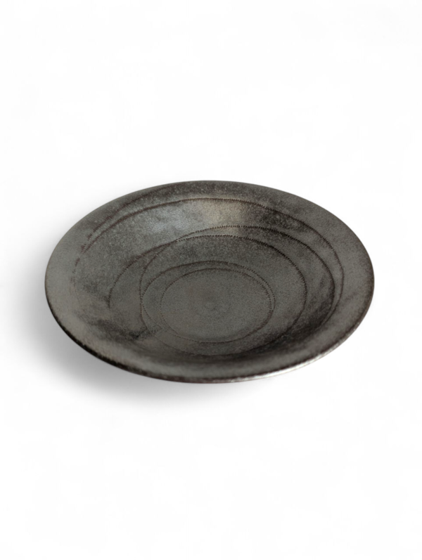 Skål, silver/svart 17,8*5cm