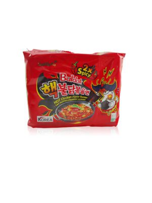 Ramen, Hot chicken 2x spicy, Samyang, 5-pack, 675g 2023-09-15