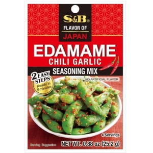 Kryddmix för Edamamebönor, Chili Garlic, S&B, 24G