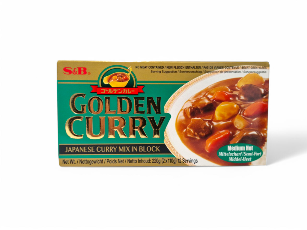 Japansk Curry, SB Golden Curry Medium-HOT 220g
