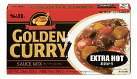Japansk Curry, SB Golden Curry EXTRA HOT 220g