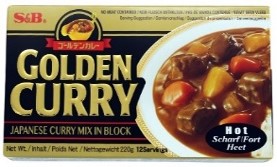 Japansk Curry, SB Golden Curry HOT 220g