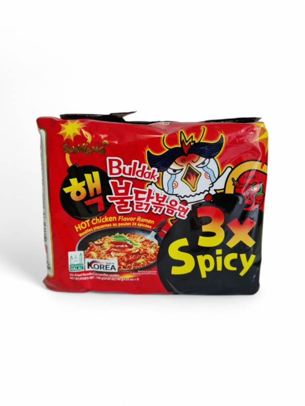 Ramen, Hot chicken 3x spicy, Samyang, 5-pack, 675g