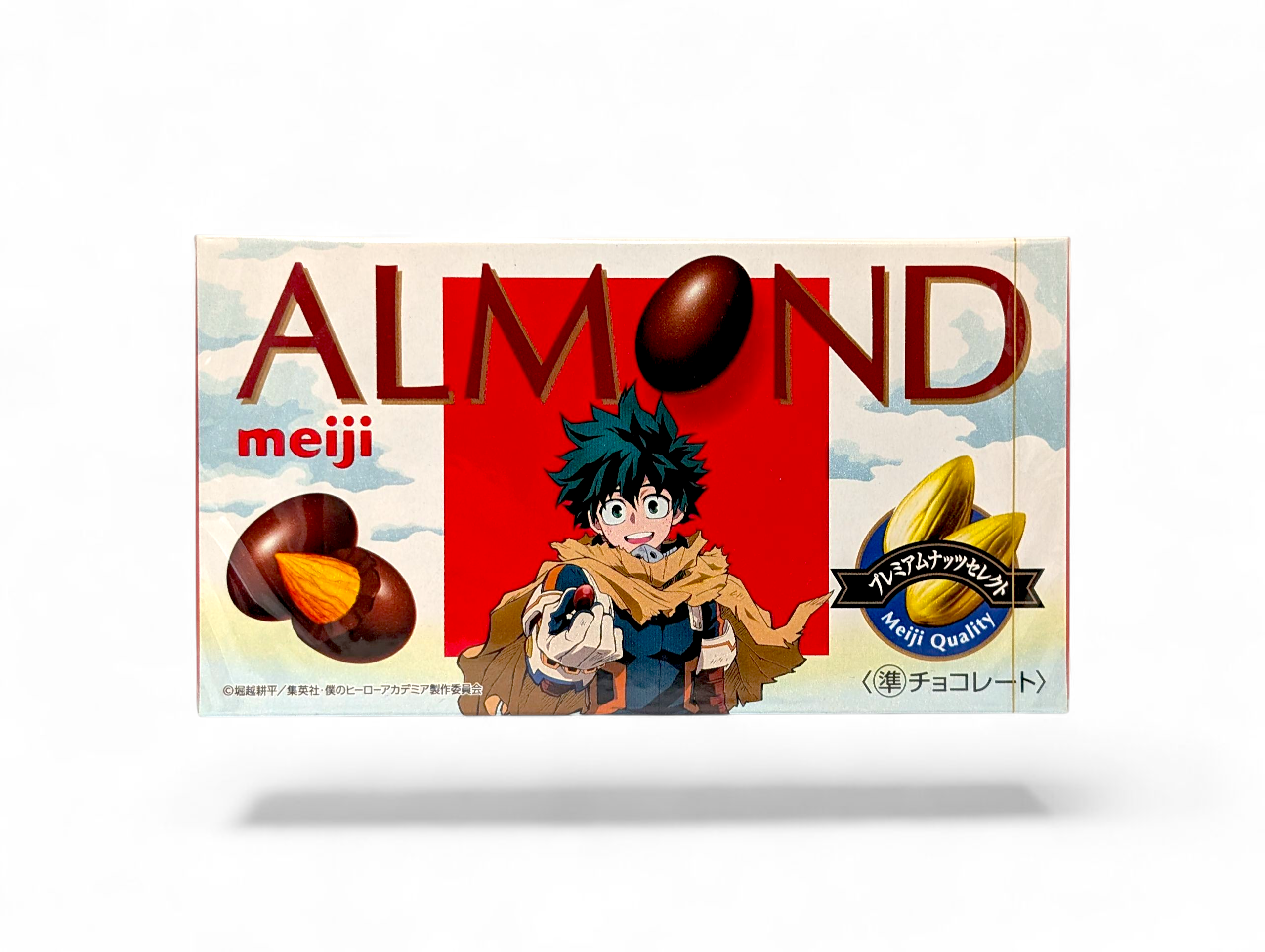 Meiji Almond Chocolate My Hero Academia – japansk choklad med rostade mandlar
