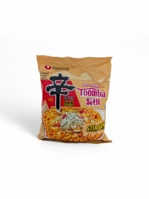 Förpackning Nongshim Shin Ramyun Toomba Stir Fry nudlar spicy & creamy