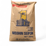 Säck med Nisshin Seifun Vetemjöl No.1 – perfekt för ramenproduktion, 25 kg