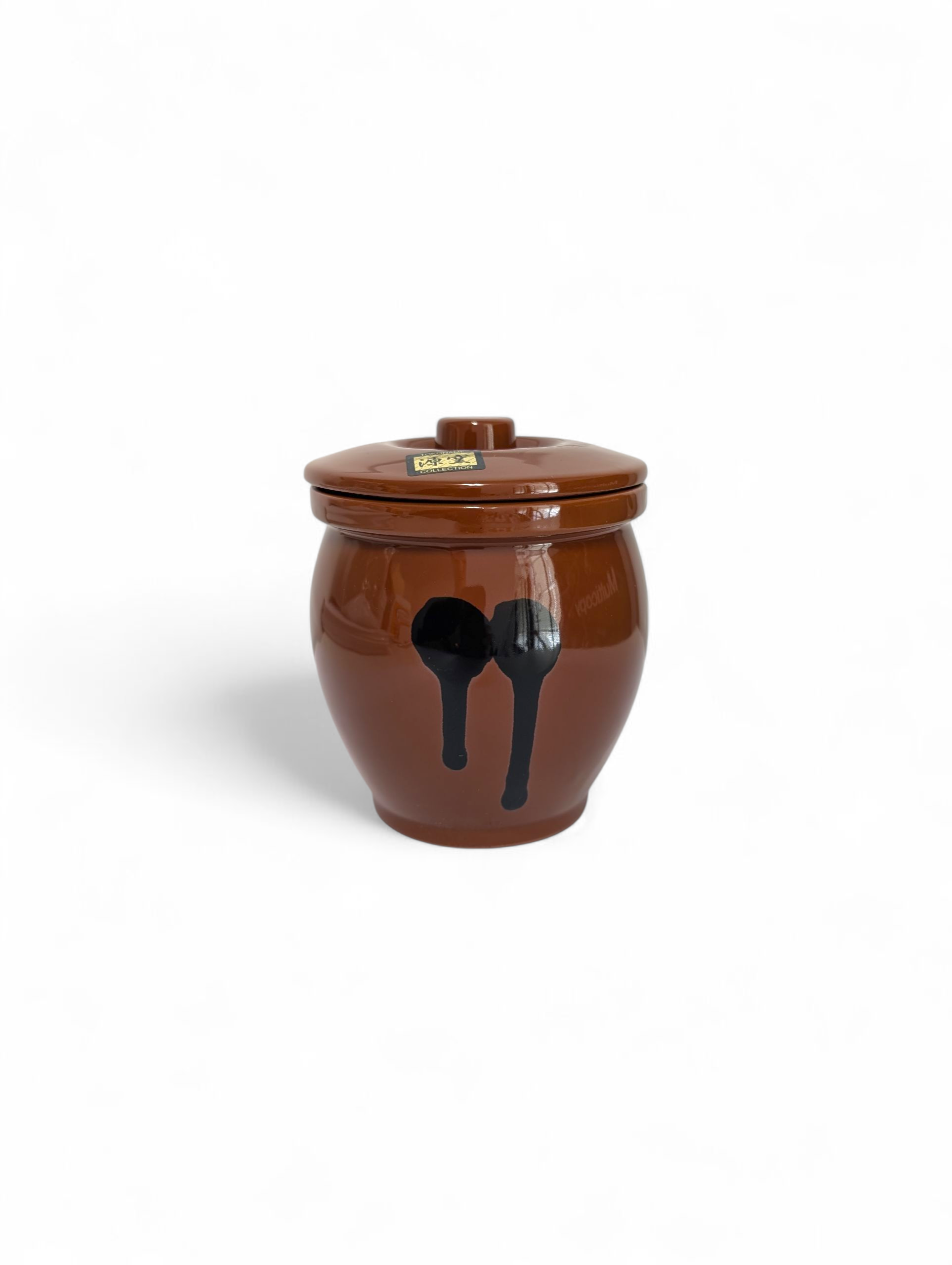 Japansk keramikkruka för tare-sås 0,18 L med lock