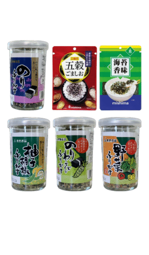 Furikake Madness japanskt smakpaket med sex olika furikake-blandningar