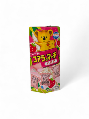 Lotte Koala no March Strawberry japanska kex med jordgubbsfyllning