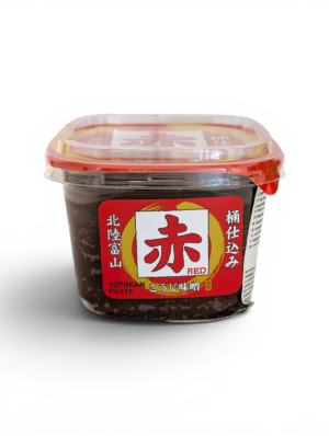 Förpackning med japansk röd misopasta från Hokuriku Toyama