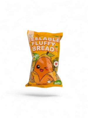 Peelable Fluffy Bread med mangosmak i 50 g förpackning