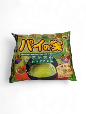 Lotte Pie no Mi Uji Matcha 124 g japanska krispiga pajbitar med matcha